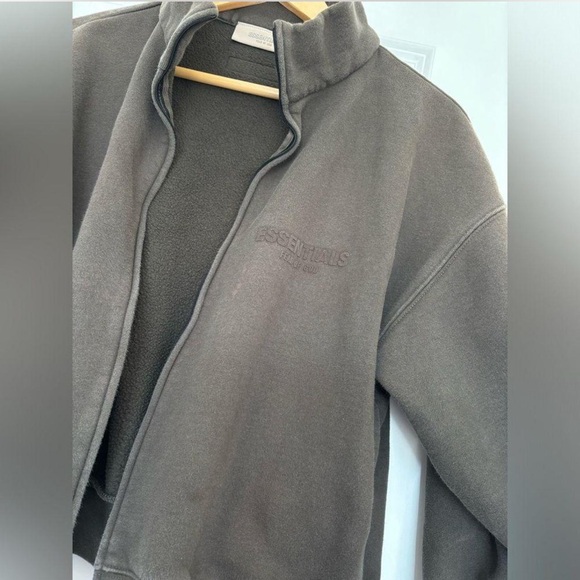 Essentials Brown Zip-Up Jacket - Picture 2 of 5